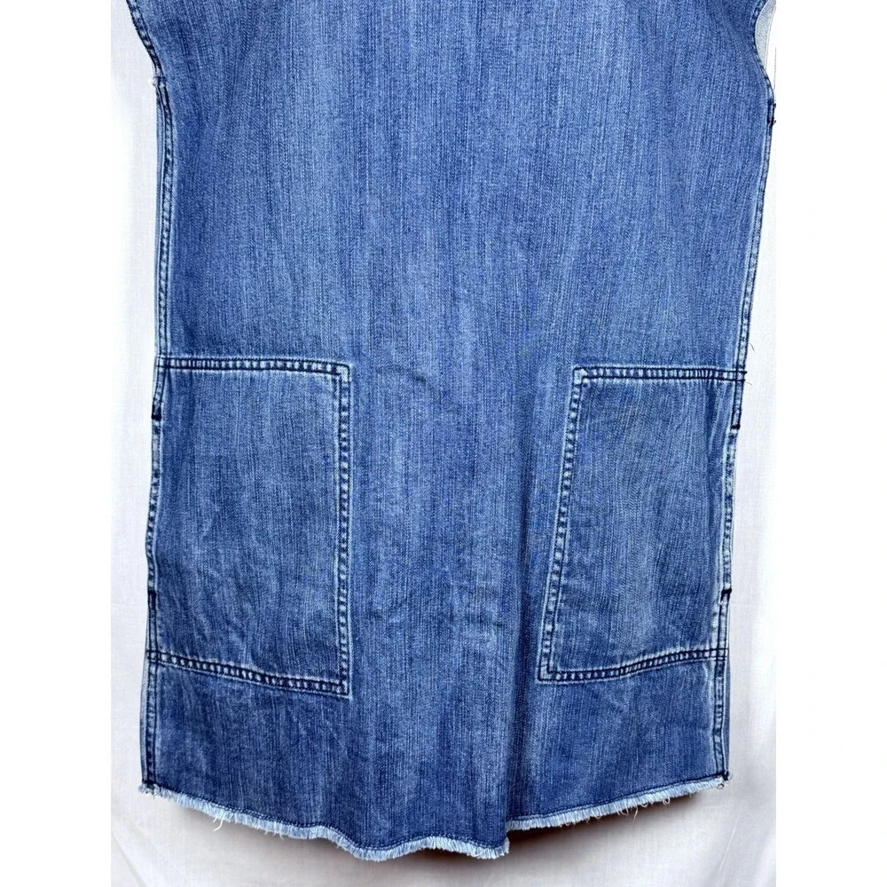 Aritzia Wilfred Free Nori Denim Mini Tunic Dress Blue‎ Size Medium Urban